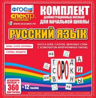 Динамические раздаточные пособия. Русский язык (комплект демонстрационных материалов). Касса букв, слогов, звуковых схем с набором интерактивных таблиц. - fgospostavki.ru - Владикавказ
