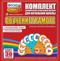 Динамические раздаточные пособия. Обучение грамоте (веера). Гласные буквы, знаки, согласные буквы. - fgospostavki.ru - Владикавказ