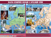Таблица демонстрационная "Объекты всемирного наследия в Зарубежной Европе" (винил 100*140) - fgospostavki.ru - Владикавказ