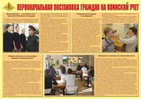 Плакат "Первоначальная постановка граждан на воинский учет" - fgospostavki.ru - Владикавказ