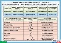 Таблица. Сравнение понятий изомер и гомолог. Функциональные группы классов органических веществ. - fgospostavki.ru - Владикавказ