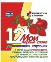 Тематические карточки "Мои первые слова" (красный цвет) - fgospostavki.ru - Владикавказ