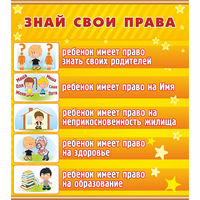 Стенд "Знай свои права" - fgospostavki.ru - Владикавказ