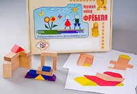 Игровой набор Фребеля "Конструктор деревянный без соединений-2" (Серия "Эксперимент") - fgospostavki.ru - Владикавказ
