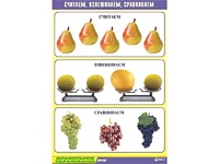Таблица демонстрационная "Считаем, взвешиваем, сравниваем" (винил 70x100) - fgospostavki.ru - Владикавказ