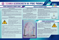Стенд-уголок "Техника безопасности на уроках физики" - fgospostavki.ru - Владикавказ