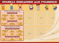 Стенд "Правила поведения для учащихся" - fgospostavki.ru - Владикавказ