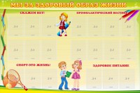 Стенд "Мы за здоровый образ жизни" - fgospostavki.ru - Владикавказ