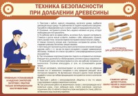 Стенд "Техника безопасности при долблении древесины" - fgospostavki.ru - Владикавказ