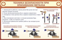 Стенд "Техника безопасности при опиливании металла" - fgospostavki.ru - Владикавказ