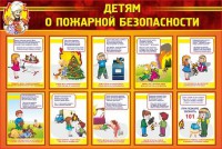 Стенд "Детям о пожарной безопасности" - fgospostavki.ru - Владикавказ