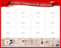 Стенд "Уголок гражданской обороны" - fgospostavki.ru - Владикавказ