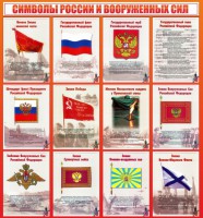Стенд "Символы России и вооруженных сил" - fgospostavki.ru - Владикавказ