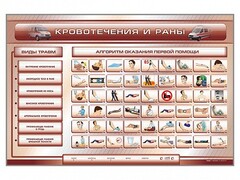 Трехсекционный базовый комплект "Травмы. Кровотечения. Ожоги" для учащихся общеобразовательных учреждений - fgospostavki.ru - Владикавказ