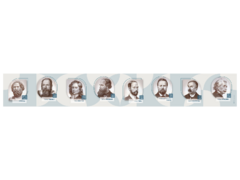 Стенд-лента "Выдающиеся ученые-физики" - fgospostavki.ru - Владикавказ