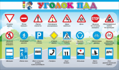 Стенд "Уголок ПДД" Вариант 2 - fgospostavki.ru - Владикавказ