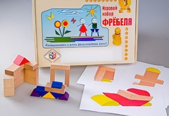 Игровой набор Фребеля "Конструктор деревянный без соединений-2" (Серия "Эксперимент") - fgospostavki.ru - Владикавказ