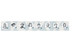 Стенд-лента "Выдающиеся путешественники и ученые-географы" - fgospostavki.ru - Владикавказ