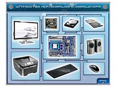 Электрифицированный учебно-информационный стенд "Устройство персонального компьютера" - fgospostavki.ru - Владикавказ