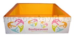 Сухой бассейн "Вообразилия" квадратный с шелкографией - fgospostavki.ru - Владикавказ