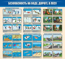 Стенд "Безопасность на воде, дороге, в лесу" - fgospostavki.ru - Владикавказ