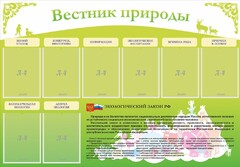 Стенд "Вестник природы" Вариант 4 - fgospostavki.ru - Владикавказ