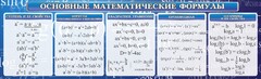 Стенд "Основные математические формулы" - fgospostavki.ru - Владикавказ