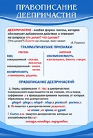 Стенд "Правописание деепричастий" - fgospostavki.ru - Владикавказ