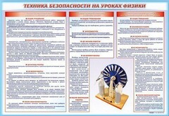 Стенд-уголок "Техника безопасности на уроках физики" - fgospostavki.ru - Владикавказ