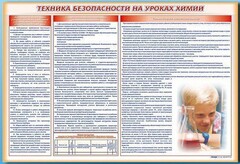 Стенд-уголок "Техника безопасности на уроках химии" - fgospostavki.ru - Владикавказ
