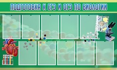 Стенд "Подготовка к ЕГЭ и ОГЭ по биологии" Вариант 2 - fgospostavki.ru - Владикавказ