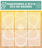 Стенд "Подготовка к ЕГЭ и ОГЭ по физике (6 карманов)" - fgospostavki.ru - Владикавказ