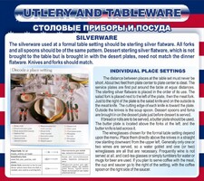 Стенд "Столовые приборы и посуда" - fgospostavki.ru - Владикавказ