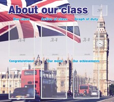 Стенд "About our class" - fgospostavki.ru - Владикавказ