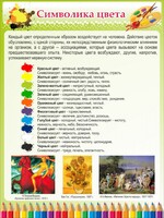 Стенд "Символика цвета" - fgospostavki.ru - Владикавказ