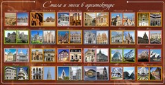 Стенд "Стили и эпохи в архитектуре" - fgospostavki.ru - Владикавказ