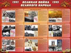 Стенд "Великая война Великого народа" Вариант 1 (9 блоков) - fgospostavki.ru - Владикавказ