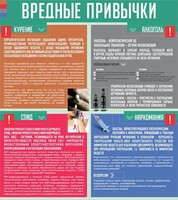 Стенд "Вредные привычки" - fgospostavki.ru - Владикавказ