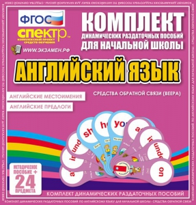 Динамические раздаточные пособия. Английский язык (веера). Английские местоимения, английские предлоги. - fgospostavki.ru - Владикавказ