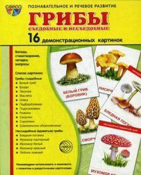 Демонстрационные карточки "Грибы съедобные и не съедобные" - fgospostavki.ru - Владикавказ