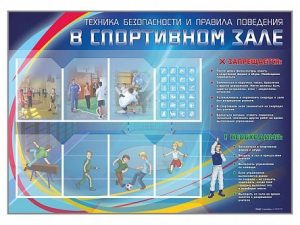 Стенд-уголок "Техника безопасности и правила поведения в спортивном зале" - fgospostavki.ru - Владикавказ