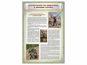Стенд "Мероприятия обязательной подготовки граждан к военной службе" - fgospostavki.ru - Владикавказ