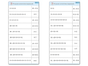 Комплект карточек (10) "Обучающий калейдоскоп. Умножение на 7, 8 и 9" - fgospostavki.ru - Владикавказ