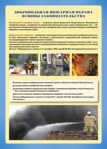 Комплект плакатов "Добровольная пожарная дружина" - fgospostavki.ru - Владикавказ