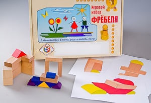 Игровой набор Фребеля "Конструктор деревянный без соединений-2" (Серия "Эксперимент") - fgospostavki.ru - Владикавказ