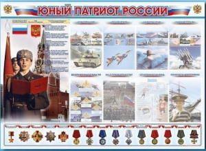 Стенд-уголок "Юный патриот России" - fgospostavki.ru - Владикавказ