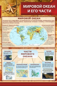 Стенд "Мировой океан и его части" - fgospostavki.ru - Владикавказ