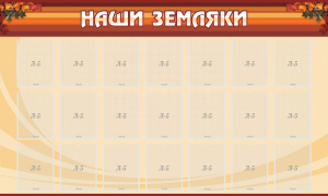 Стенд "Наши земляки" - fgospostavki.ru - Владикавказ