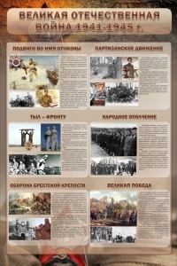 Стенд "Великая отечественная война (события)" - fgospostavki.ru - Владикавказ