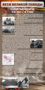 Стенд "Сталинградская битва" - fgospostavki.ru - Владикавказ